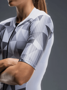 Tempo! Two Suit Triatlon Trisuit Unisex - Siyah/Beyaz |Fusion