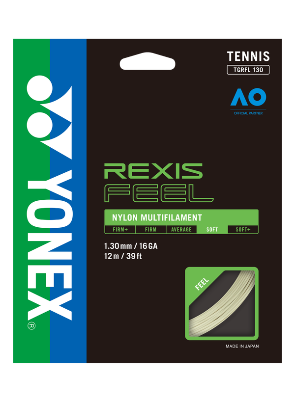 Rexis Feel 130 Multifilament 12m Tenis Kordajı - Beyaz | Yonex