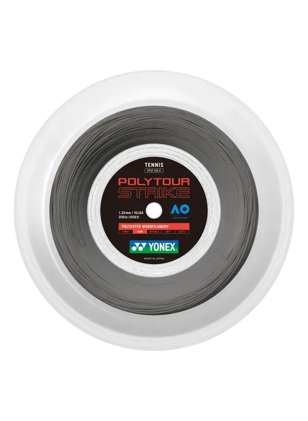 PolyTour Strike 125 Monofilament 200m Tenis Kordajı - Füme | Yonex