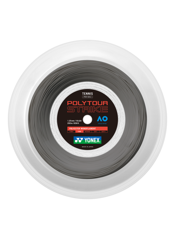 PolyTour Strike 125 Monofilament 200m Tenis Kordajı - Füme | Yonex