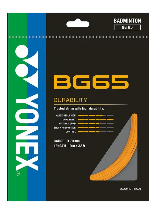 BG65 10m Badminton Kordajı - Turuncu | Yonex
