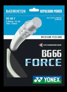 BG66 Force 10m Badminton Kordajı - Beyaz | Yonex