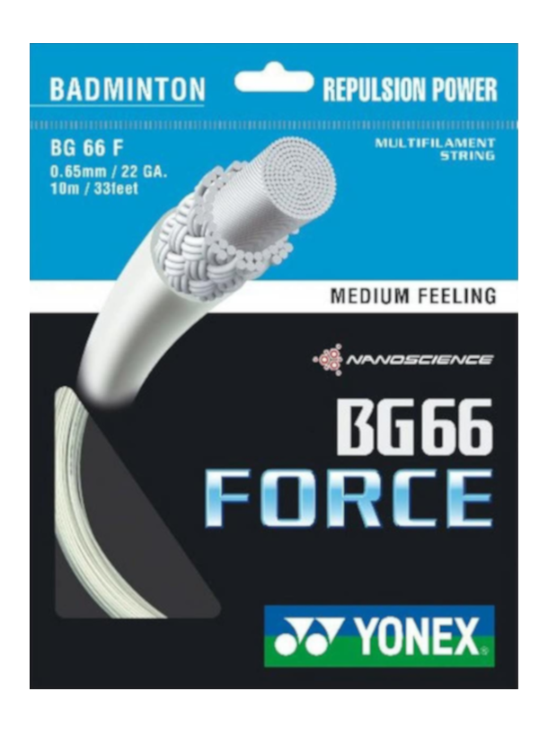 BG66 Force 10m Badminton Kordajı - Beyaz | Yonex