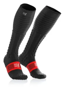 Compressport Full Sock Race & Recovery Rejenerasyon - Kompresyon Çorabı 2M - Siyah