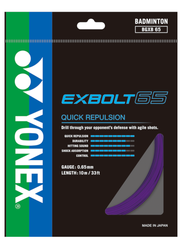 Exbolt 65  10m Badminton Kordajı - Mor | Yonex