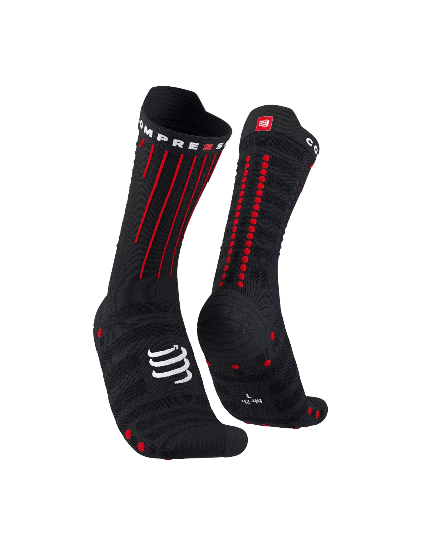 Aero  Socks- Triatlon/Koşu Çorabı |Compressport Siyah - T4