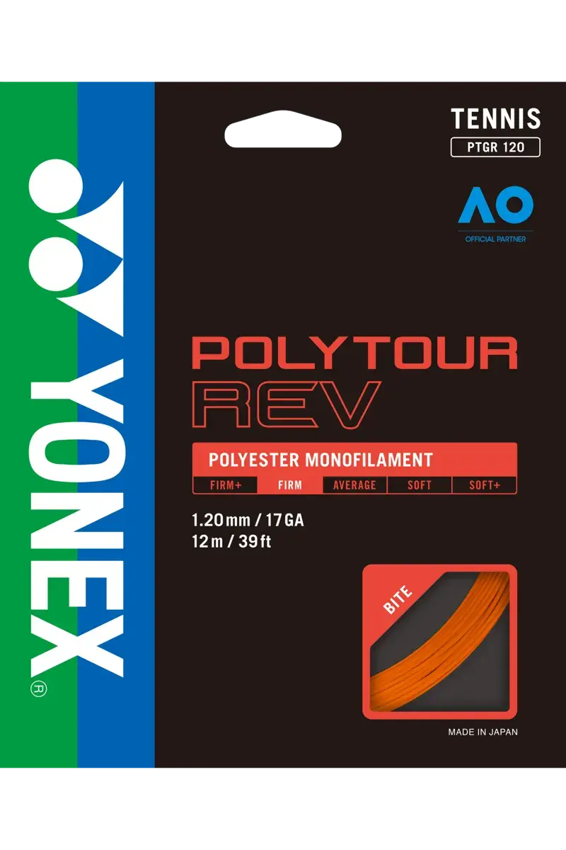 PolyTour Rev 120 Monofilament 12m Tenis Kordajı - Turuncu |Yonex
