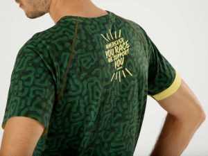 Training T-shirt / Antrenman T-shirt - Kamuflaj - Neon Yeşil 2020 | Compressport