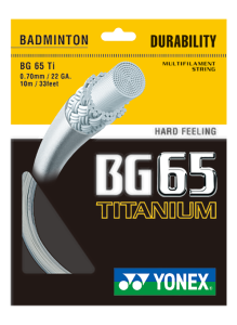BG 65 Titanyum 10 m Badminton Kordajı - Beyaz | Yonex