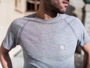 Training T-shirt / Antrenman T-shirt - Gri | Compressport