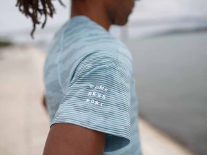 Training T-shirt / Antrenman T-shirt - Mavi | Compressport