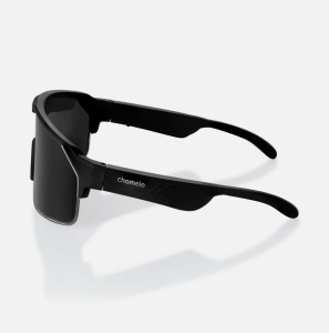 Müzikli ve Hızlı Ton Ayarlı (Fire Lenses) Akıllı Spor Güneş Gözlüğü  - Mat Siyah/Duman Grisi | Chamelo