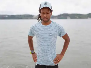 Training T-shirt / Antrenman T-shirt - Mavi | Compressport L(arge)