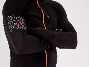 3D Thermo Hoodie - Sweatshirt Gri | Compressport