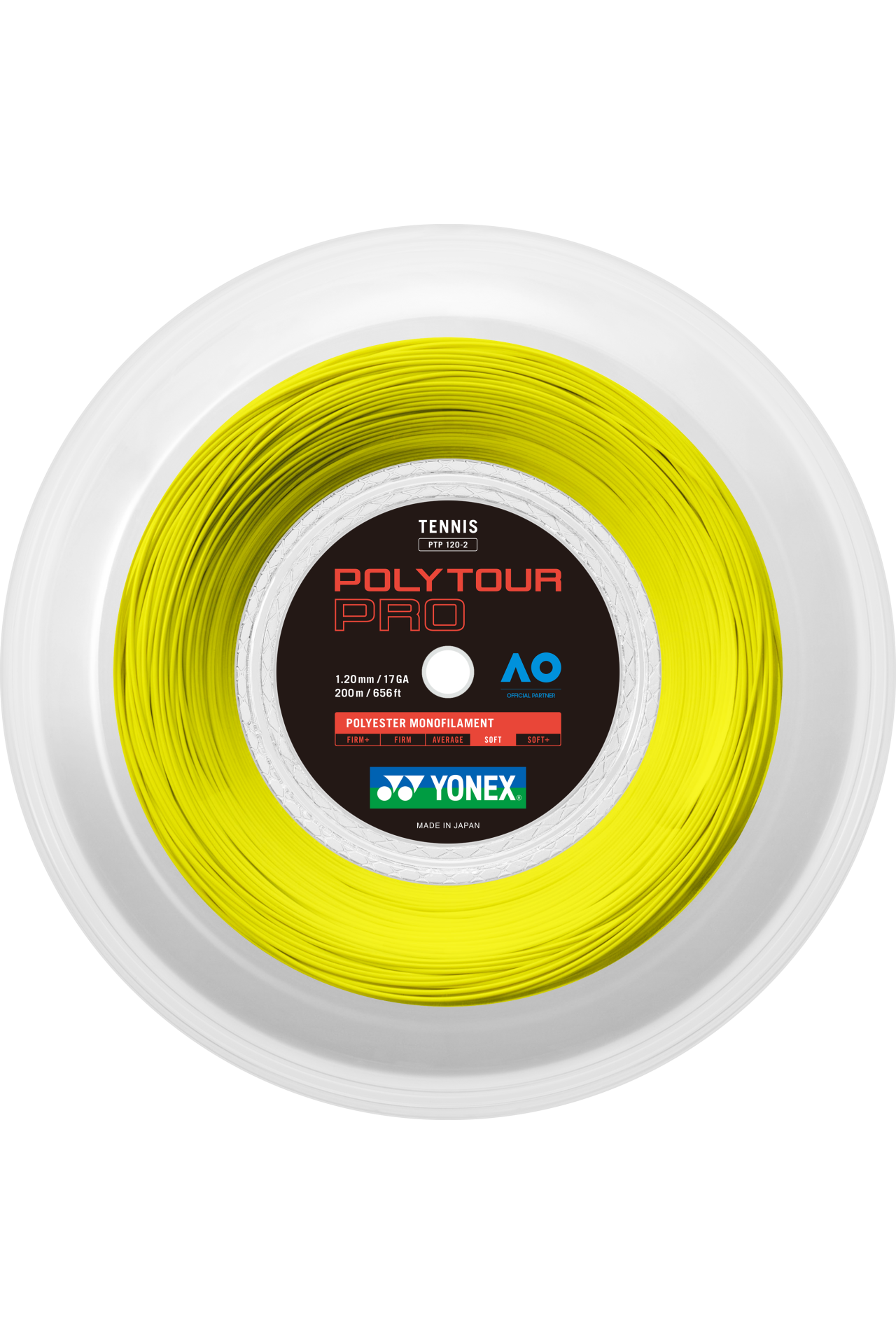 PolyTour Pro 120 Monofilament 200m Tenis Kordajı - Sarı | Yonex