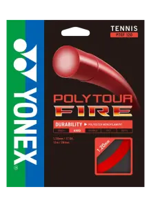 PolyTour Fire 120 Monofilament 12m Tenis Kordajı - Kırmızı | Yonex