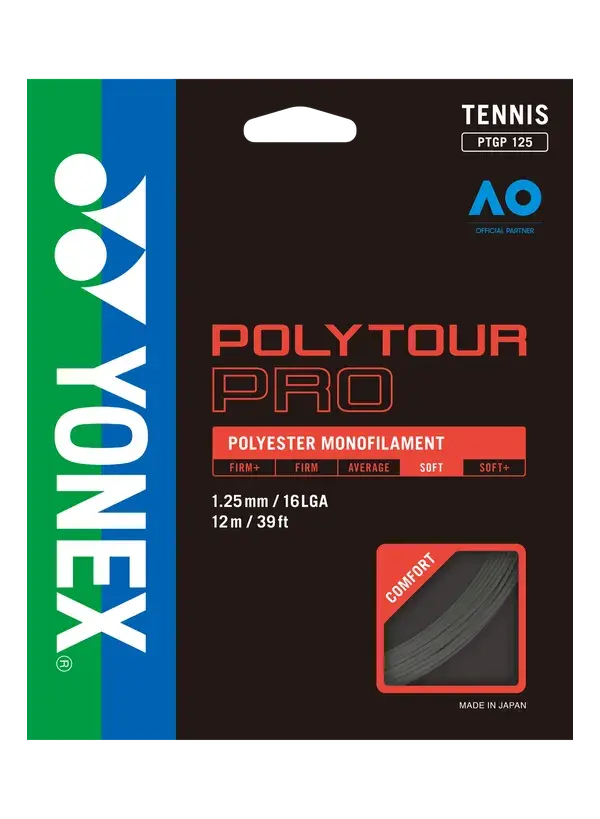 PolyTour Pro 125  Monofilament 12m Tenis Kordajı - Grafit | Yonex