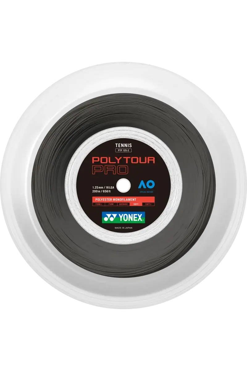 PolyTour Pro 125 Monoflamet 200m Tenis Kordajı - Grafit | Yonex