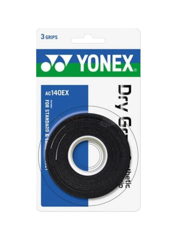 AC140  Dry Grap  3.lü Çok Terleyen Eller İçin Grip | Yonex Siyah