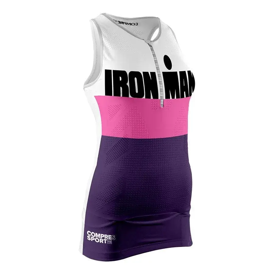 TR3 tank top eflatun  Ironman Triatlon (Kadın) - Compressport T0