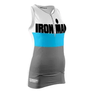 TR3 Tank Top Ironman Triatlon (Kadın) Mavi |Compressport