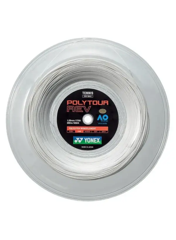 PolyTour Rev 120 Monofilament 200m Tenis Kordajı - Beyaz |Yonex