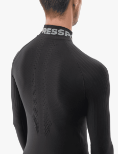 3D Thermo Unisex Yarım Fermuarlı Üst (Termal) - Siyah | Compressport