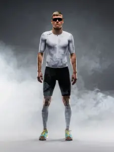 Tempo! One Suit Triatlon Trisuit Unisex |Fusion L(arge) - Beyaz
