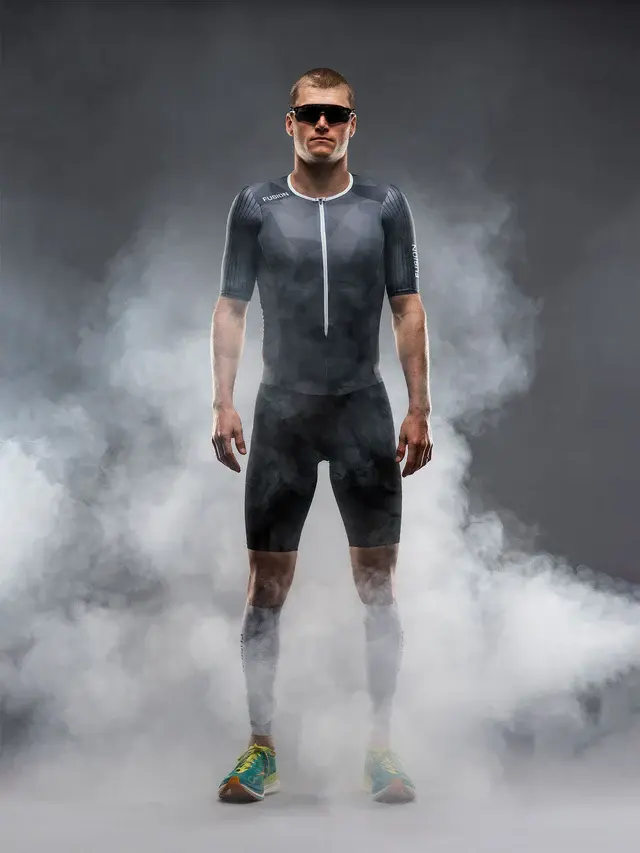 Tempo! One Suit Triatlon Trisuit Unisex |Fusion XL(arge) - Gri