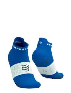 Pro Racing Socks V4.0 - Run Low Kısa - Performans Çorabı | Compressport Mavi - T4