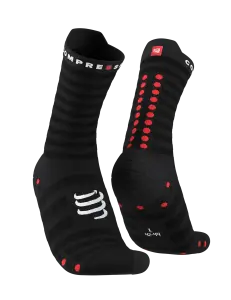 Pro Racing Ultralight Socks V4.0 - Run high - Performans Çorabı  |Compressport T4 - Beyaz / Gri