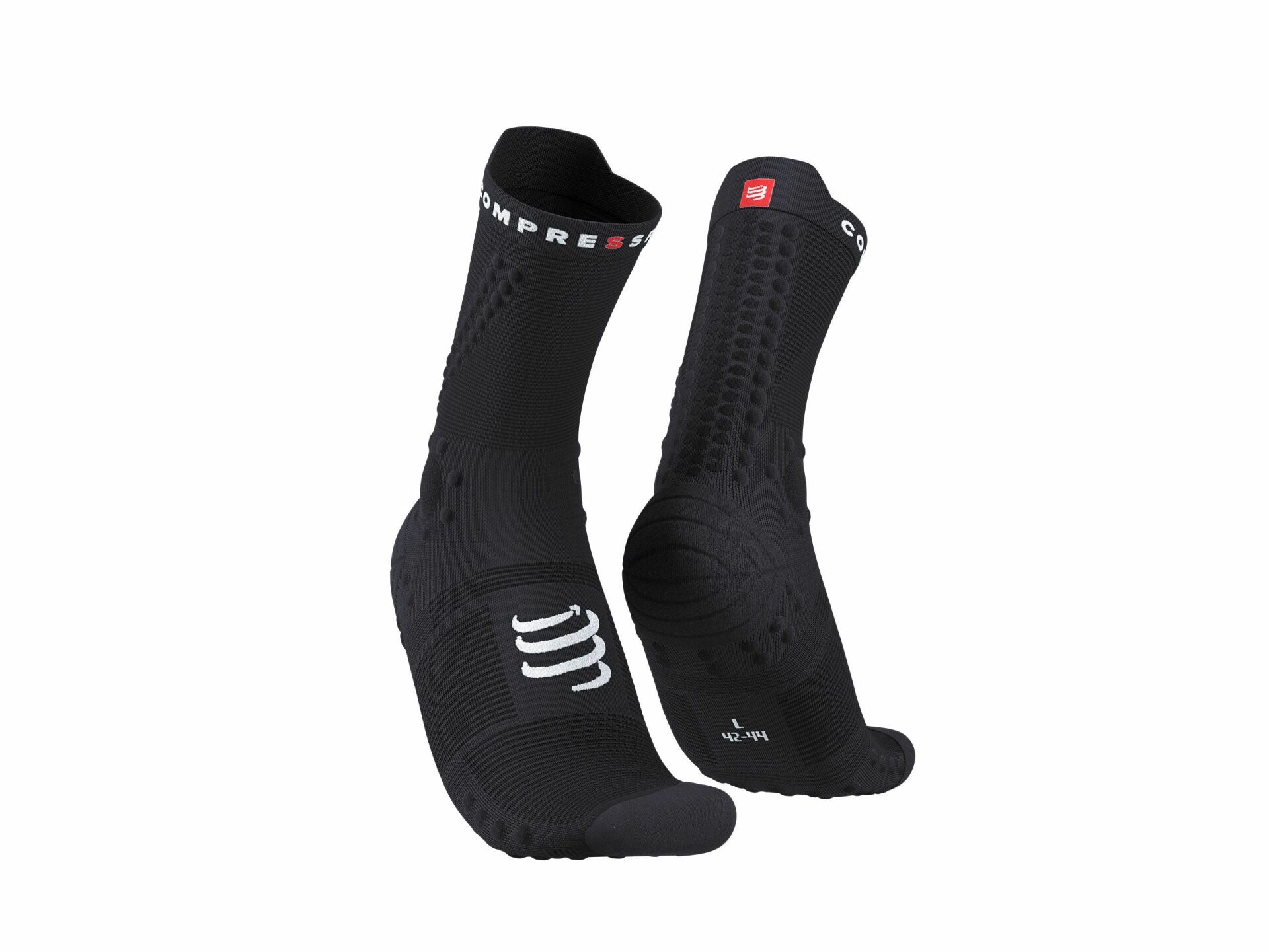 Pro Racing Socks V4.0 - Trail Run High - Performans Çorabı - Trail - Patika Koşu Çorabı | Compressport T2 - Siyah