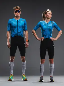 Tempo! Two Suit Triatlon Trisuit Unisex |Fusion XS(mall) - Mavi