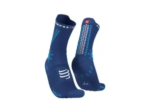 Pro Racing Socks V4.0 - Trail Run High - Performans Çorabı - Trail - Patika Koşu Çorabı | Compressport T2 - Mavi