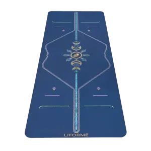 Liforme Cosmic Moon Yoga Mat - Dusk Mavi - Orjinal - 4.2 mm - (çantası ile beraber)