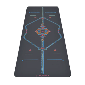Liforme Mindful Garden Yoga Mat - Gri - Orjinal - 4.2 mm - (çantası ile beraber)
