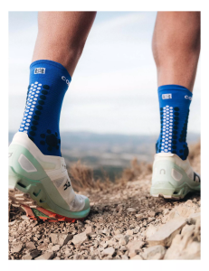 Pro Racing Socks V4.0 - Trail Run High - Performans Çorabı - Trail - Patika Koşu Çorabı | Compressport Lacivert - T2