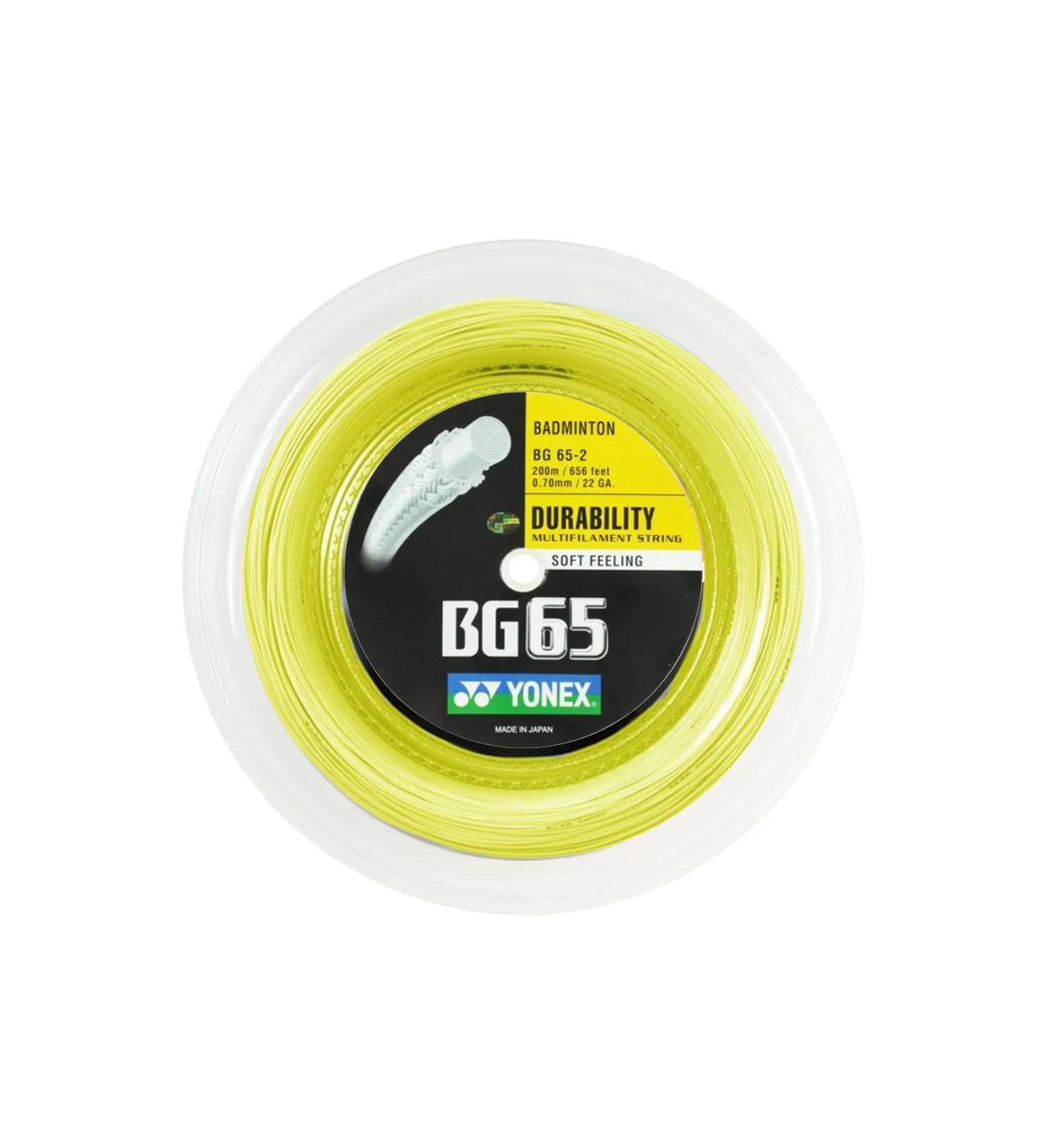BG65 200m Badminton Kordajı - Sarı | Yonex
