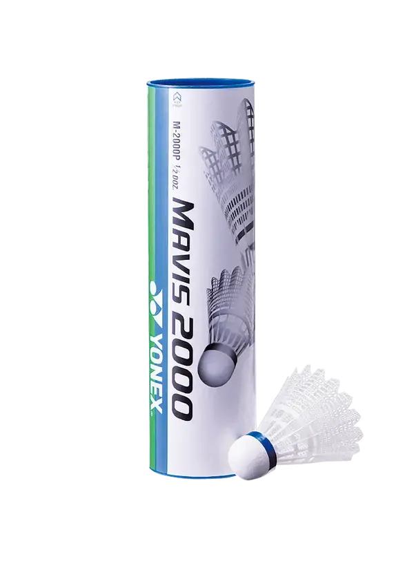 Mavis 2000 Naylon 6'lı Beyaz Badminton Topu | Yonex