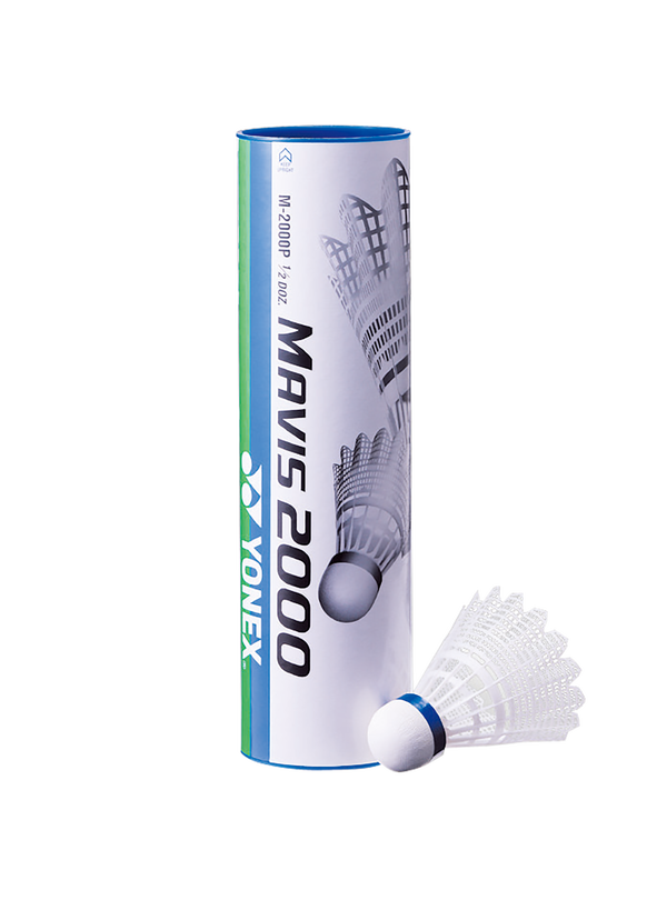 Mavis 2000 Naylon 6'lı Beyaz Badminton Topu | Yonex