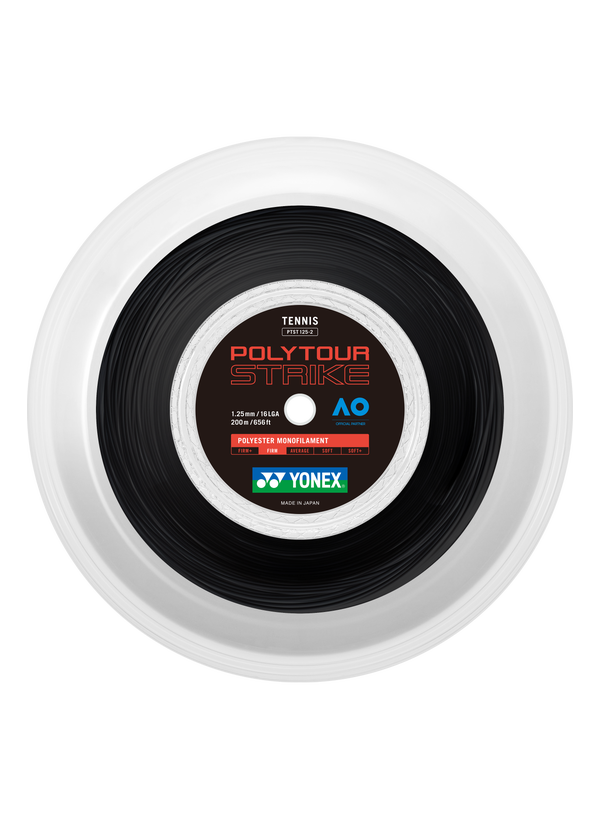 PolyTour Strike 125 Monofilament 200m Tenis Kordajı - Siyah | Yonex