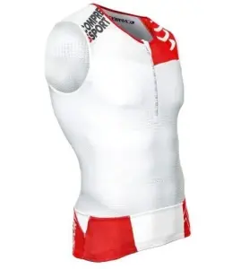 TR3 Tank Top  Kolsuz Strech T-Shirt Beyaz  |Compressport