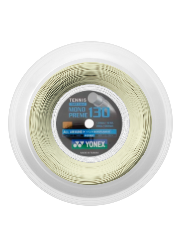 Monopreme 130 Monofilament 200m Tenis Kordajı - Beyaz | Yonex