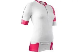 TR3 Aero Top  W Strech T-shirt Kadın Beyaz |Compressport T1