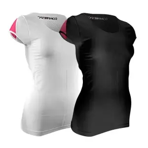 Patika Koşu T-shirt (Kadın) | Compressport Siyah - T3