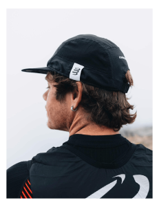 5 Panel Koşu Kepi - Siyah |Compressport