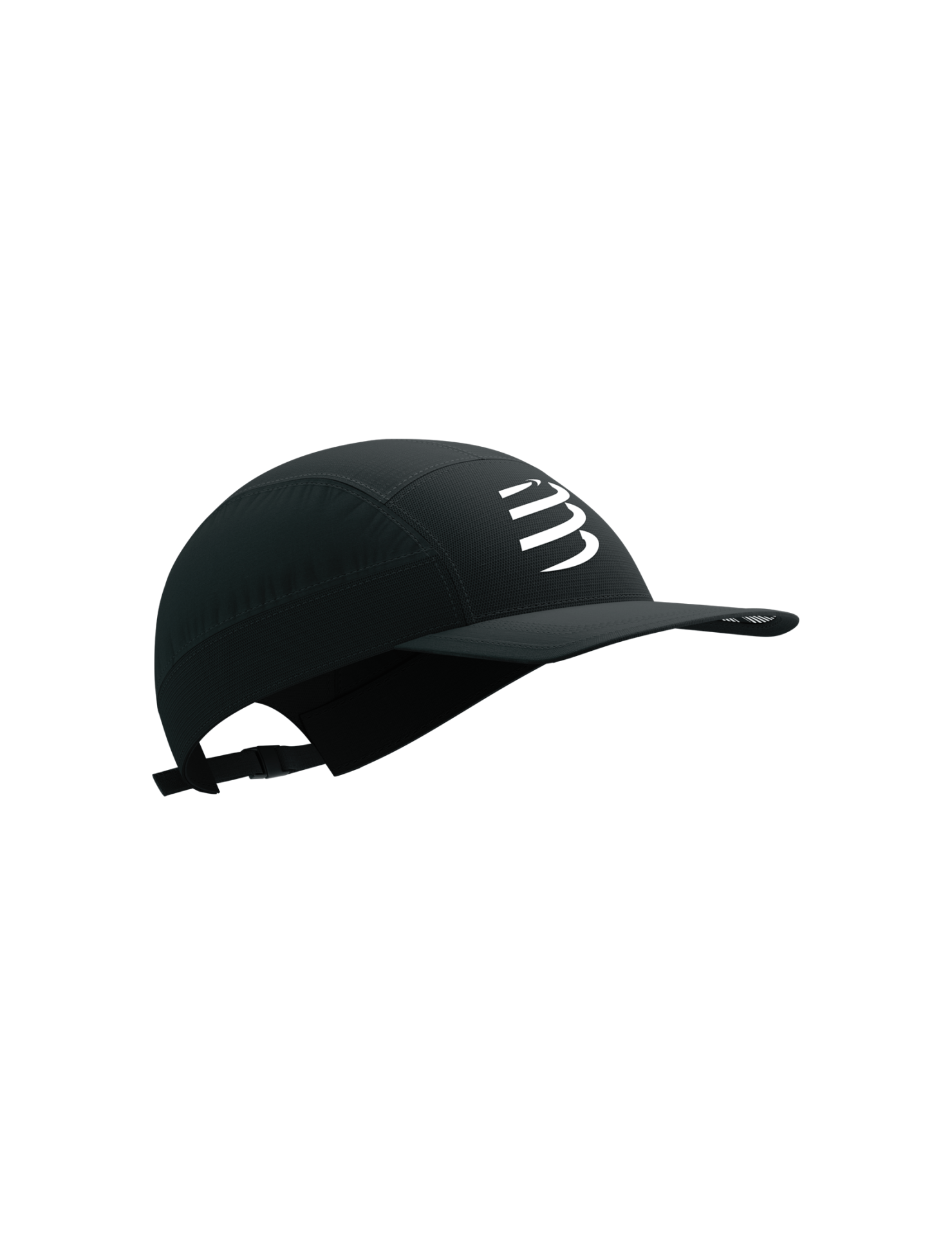 5 Panel Koşu Kepi - Siyah |Compressport