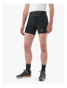 Dikişsiz Sporcu Boxer - Siyah |Compressport