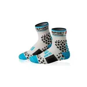 Kışlık Patika (trail) - Merino Silk çorap | Compressport T4 - Mavi / Beyaz