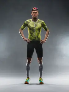 Tempo! One Suit Triatlon Trisuit Unisex |Fusion Lime - S(mall)
